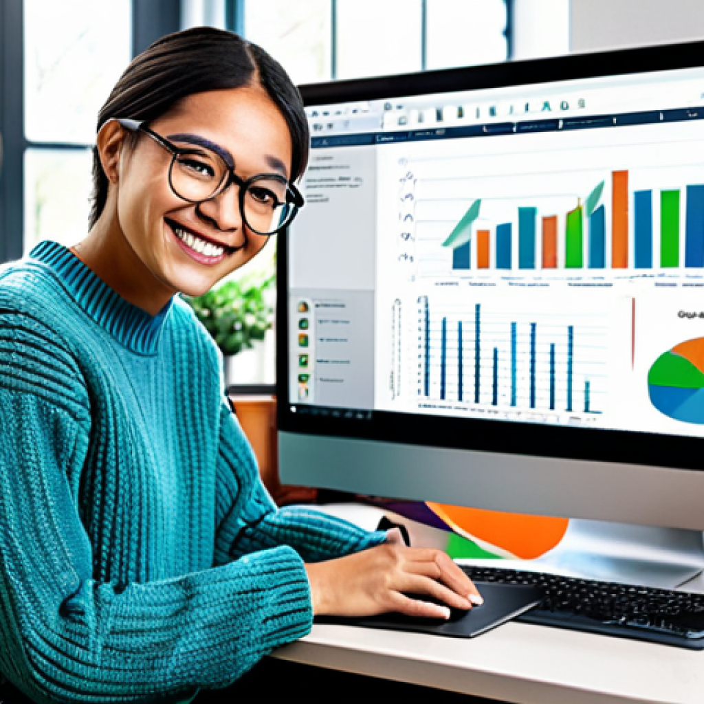 스킬 기반 교육 모델을 위한 온라인 학습 자료 개발 - Personalized Online Learning**
"A student wearing glasses and smiling, working on a laptop in a bri...