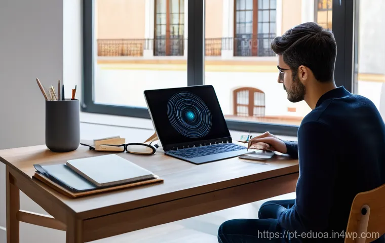 스킬 기반 교육의 글로벌 트렌드와 전망 - **Prompt:** A bustling, sunlit co-working space in a vibrant Portuguese city, possibly Lisbon or Por...